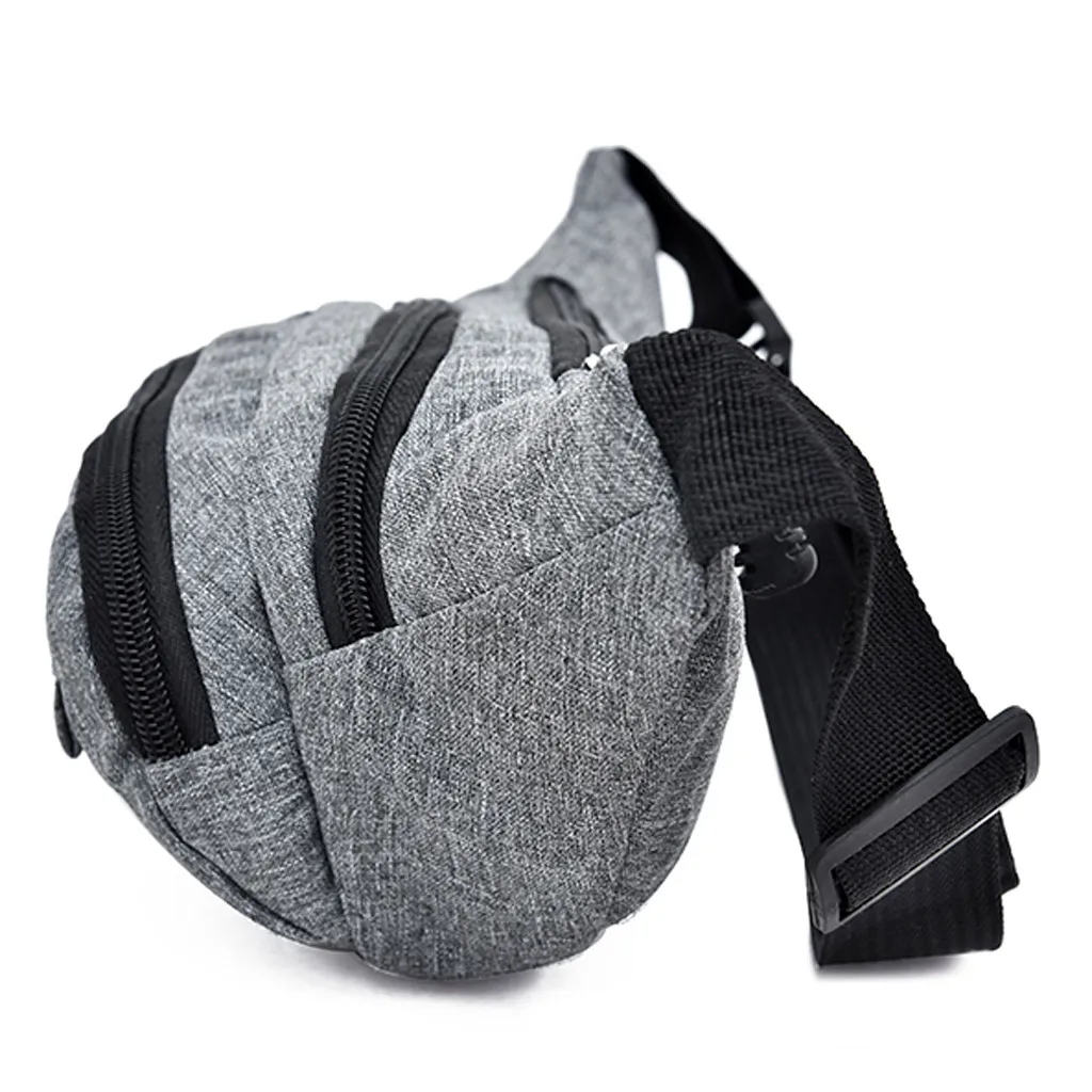 Мужские и женские Простые Спортивные поясные сумки-оксфорды для отдыха, фитнеса, многофункциональные поясные сумки с карманами в