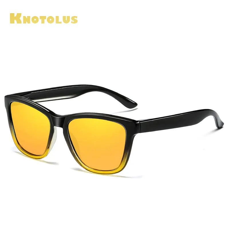 Knotolus мужские очки поляризационные солнцезащитные 2019 для вождения зеркальные