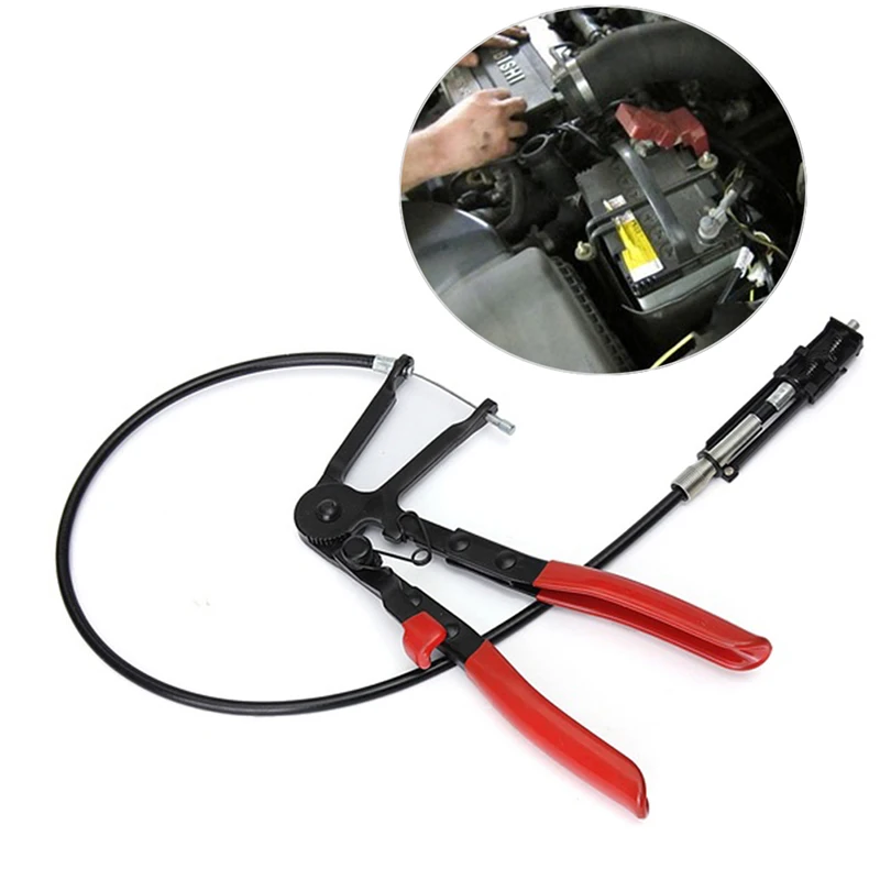 

#Auto Vehicle Repair Tools Cable Type Flexible Wire Long Reach Hose Clamp Pliers Tools for Car Repairs tool