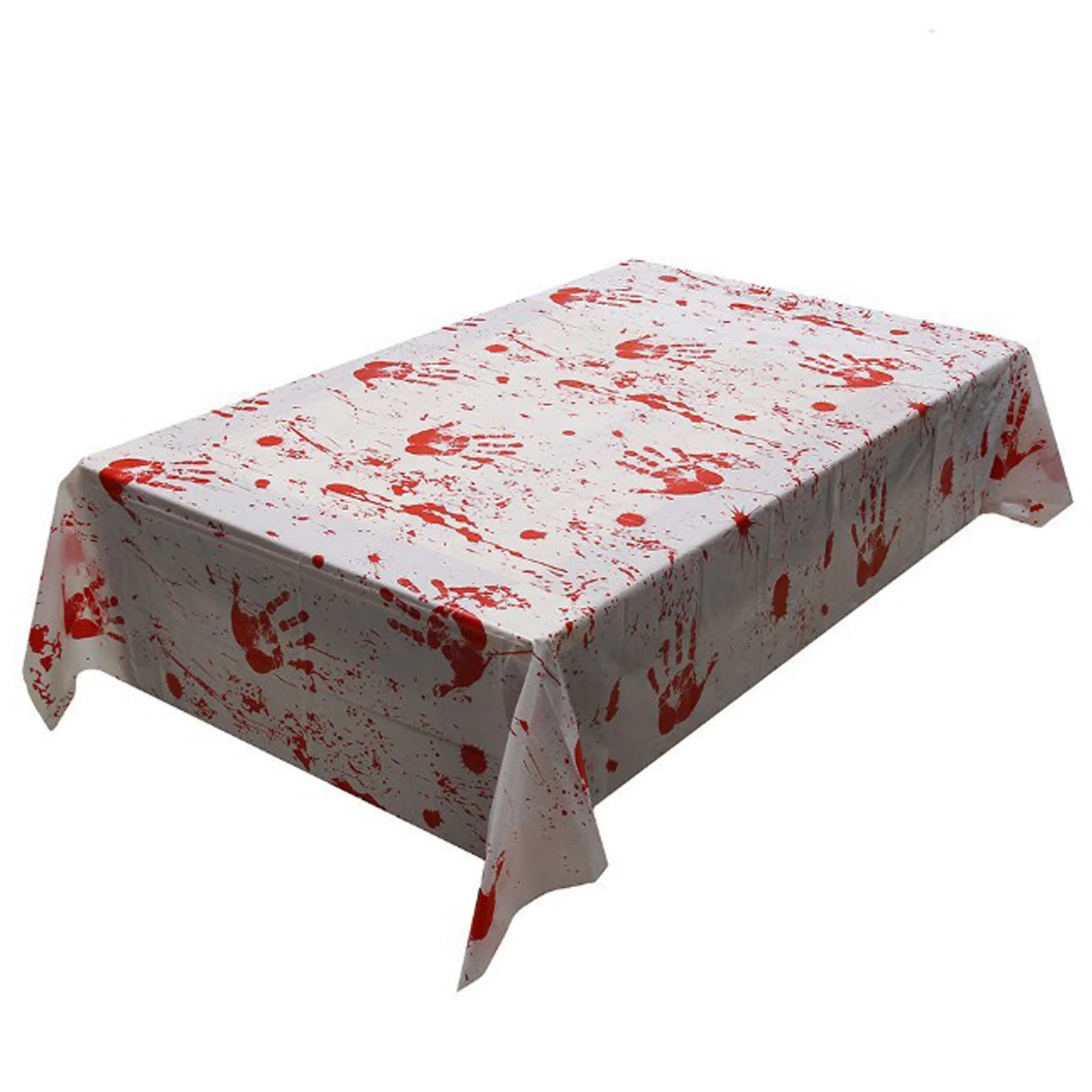 

1pcs 130x260cm Blood Hand-print Tablecloth Scary Horror Table Decoration Blood Apron Halloween Party Decoration Supplies Favors