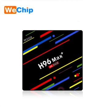 

H96 MAX Plus Android 8.1 smart TV Box 4GB RAM 64GB ROM Set Top Box RK3328 2.4G/5G Wifi 4K H.265 3GB 32GB Media Player pk h96 pro