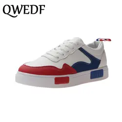QWEDF/белые туфли, увеличивающие рост; Новинка 2019 года; весенние белые туфли на толстой подошве в Корейском стиле; повседневная обувь; F1-68
