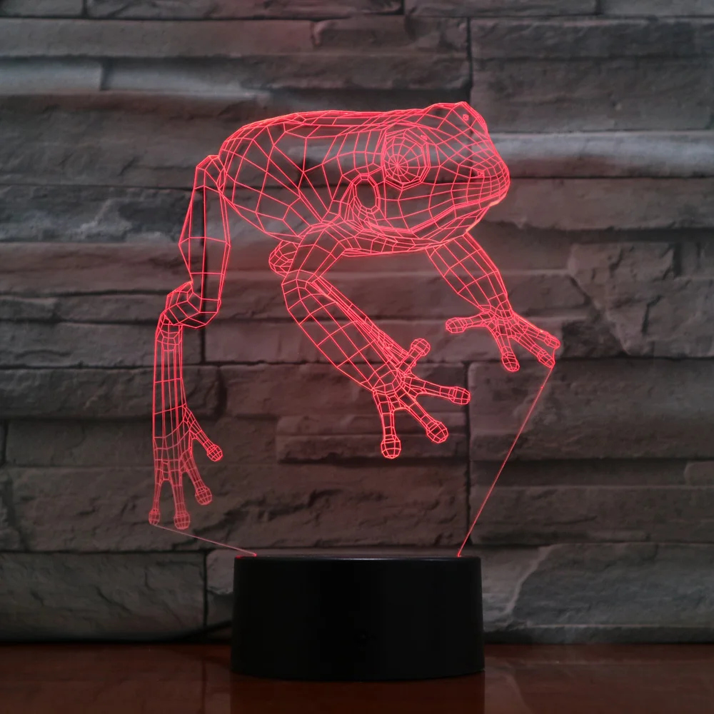 Лампа светодиодная меняющая цвет 3d декоративное освещение для гостиной