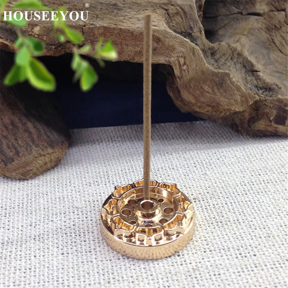 

High Quality 9 Holes Mini Lotus Incense Burner Holder Plate for Incense Sticks Cones Small Censer Stand Plate Home Decor