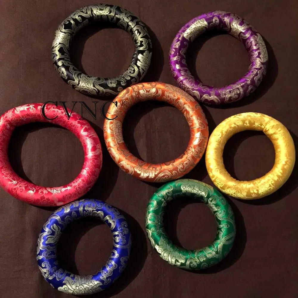 

CVNC Set of 7 pcs Colored O-ring or Crystal Singing Bowl