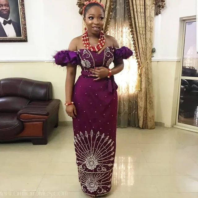 Custom Made Nigerian Evening Dresses 2019 Short Sleeve Off the Shoulder  Elegant Arabic Formal Prom Gowns African Party Dress - AliExpress Weddings  u0026 Events