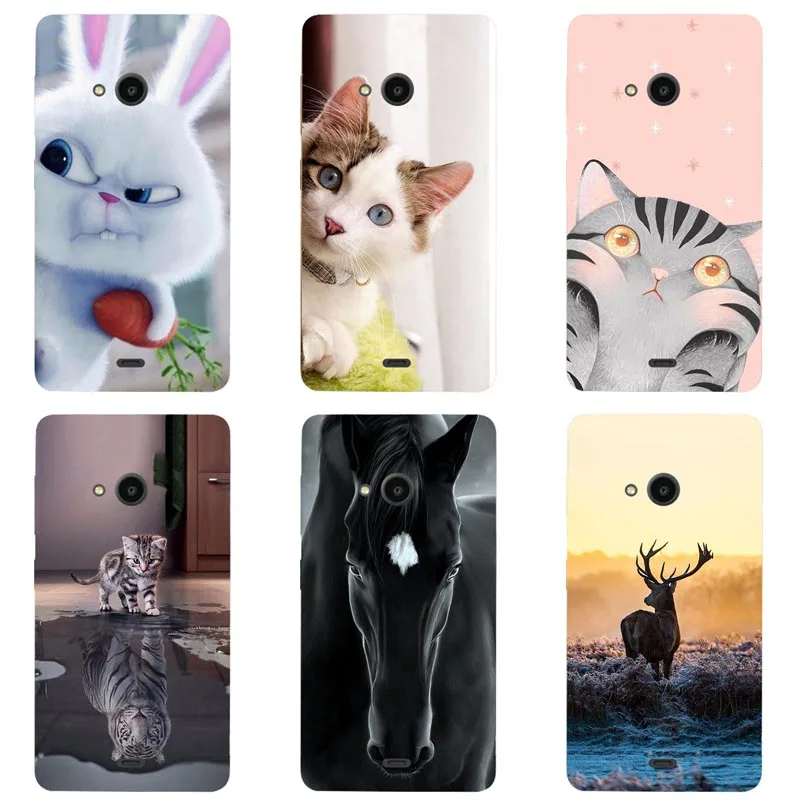 

Cute Animal Cat Printing Case For Nokia Lumia 625 Cover Relief Cartoon Design Funda Skin Coque