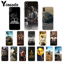 Yinuoda Playerunknown's Battlegrounds PUBG TPU чехол для телефона чехол для iPhone 8 7 6 6S Plus X XS MAX 5 5S SE XR мобильных телефонов