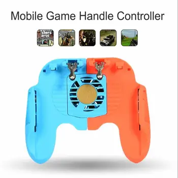 

H6 Telescopic Mobile Gamepad Controller for Phone L1R1 Grip Joystick Trigger for PUBG Game Playing Accessory with Cooling System