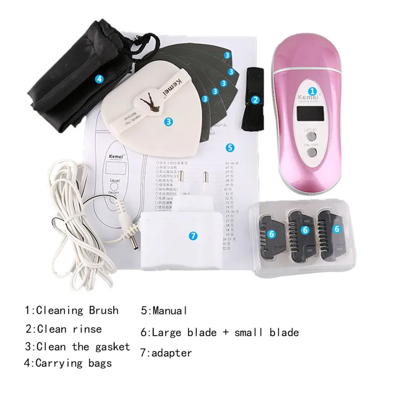 

Kemei KM-6810 New Infrared hair removal Women Shave Electric Shaver Wool Epilator Shaving Lady's Shaver Female Care