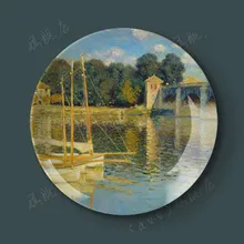 Фарфоровая декоративная настенная тарелка с изображением монета, диск с керамическим диском для домашнего интерьера, креативный диск
