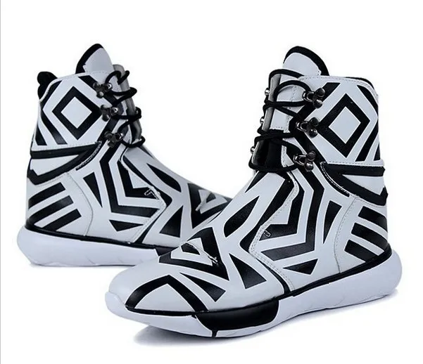 Free Shipping 2016 Luxury men Sneakers Autumn/Winter Genuine Leather Men casual Shoes zebra platform shoes | Обувь