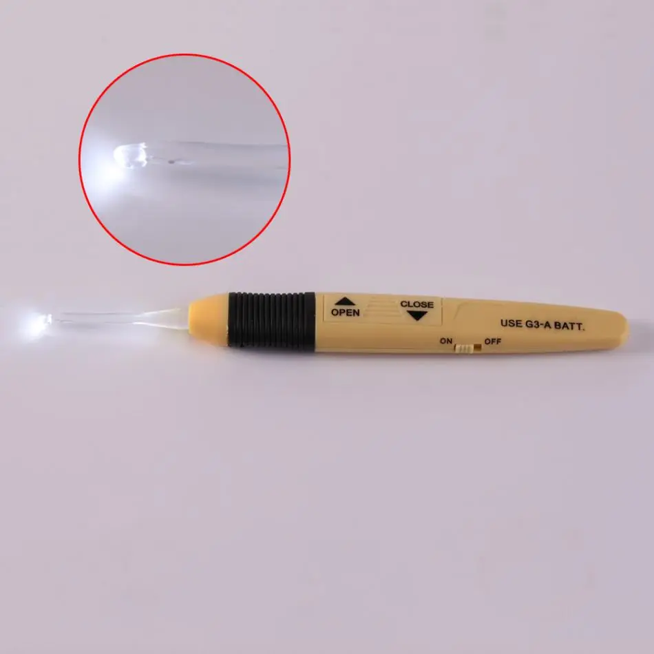 2,5~ 6,5 мм крючки для вязания крючком со светодиодной пластиковой ручкой, набор спиц, светильник, набор аксессуаров для шитья, разноцветный инструмент для шитья