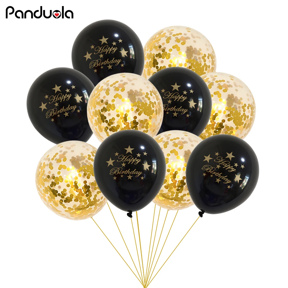 balloons happy birthday letters Confetti Balloons Party Decorations Kids balloons with inscriptions inflatable Birthday Ball