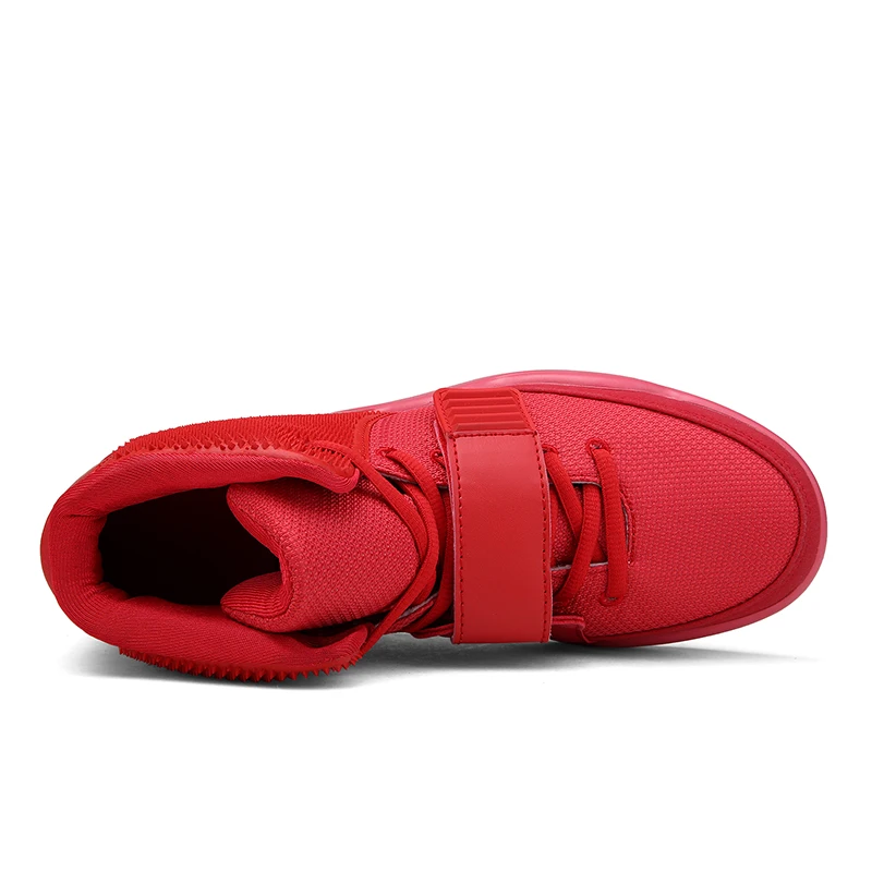 nike red high ankle shoes