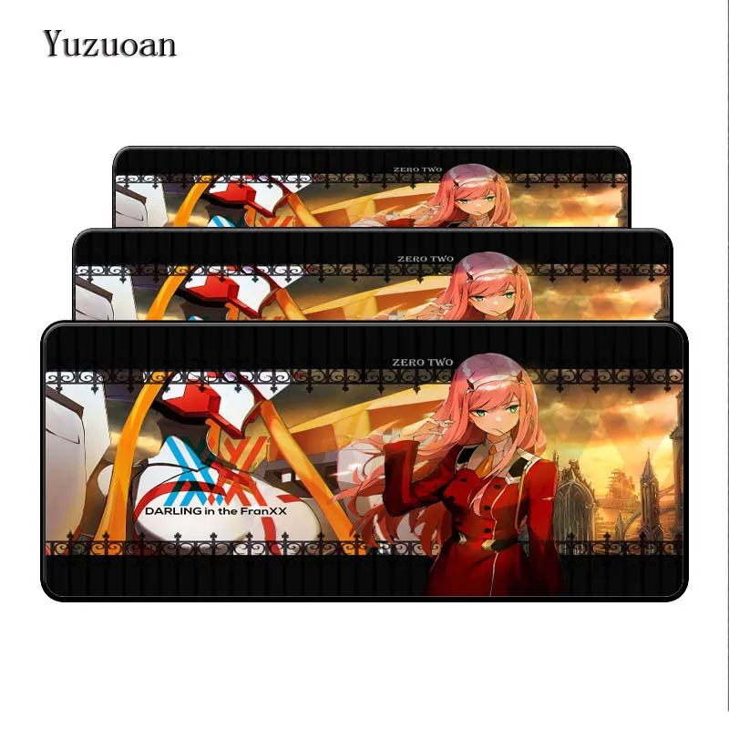 Коврик для мыши Yuzuoan Darling in the FranXX Аниме Notbook компьютерный коврик большой игровой