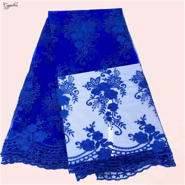 

Charming party dress cloth embroidery French tulle mesh cloth net lace fabric JNZ222(5yards/lot)