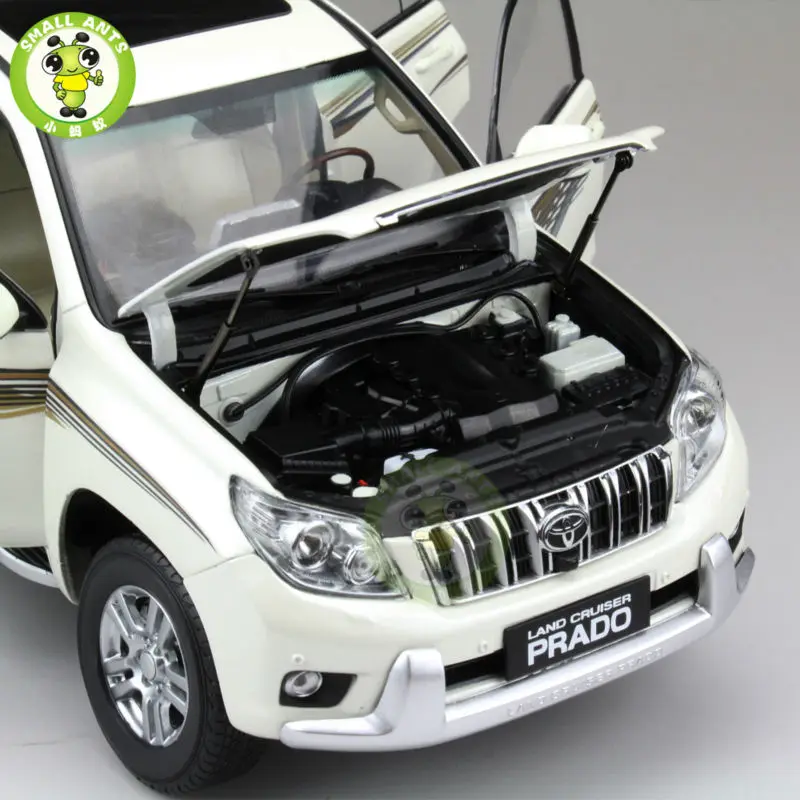 1:18 Масштаб Land Cruiser Prado литья под давлением модель автомобиля SUV игрушки для подарков коллекция хобби белый