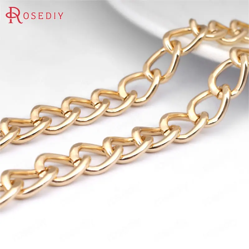 (29875 G)2 meters 11*8MM Oxidation Champagne gold Color Aluminum