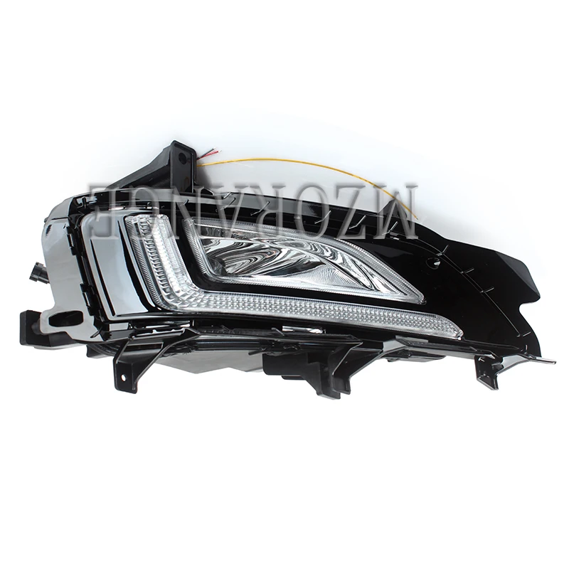 Clearance For Hyundai Tucson 2019 2pcs LED DRL Fog Lamps led fog lights cover day light daylight headlights LED Daytime Running Lights 4
