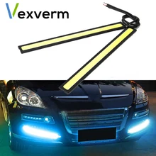 Vexverm Universal Daytime Running Super Bright Lights Waterproof  COB Fog Lamp Car Styling Led Day Led Lights DRL Lamp