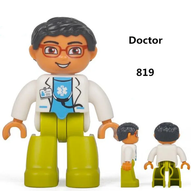 Крупные частицы Diy строительные блоки игрушечные фигурки Обучающие совместимы с дублированные игрушки для детей детские подарки - Цвет: 819