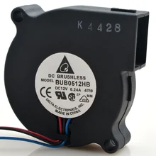 Оригинальный Дельта BUB0512HB 5 см 5015 вентилятор центробежный турбины Вентилятор охлаждения 12 В 0.24A