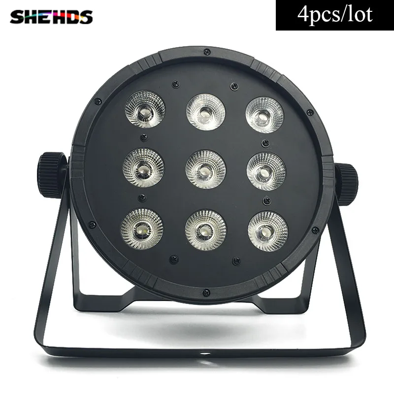 

4pcs/lot Fast Shipping LED Par 9x12W RGBW 4IN1/9x10W+30W RGB DJ Par LED RGBW Wash Disco Light DMX Controller luces discoteca