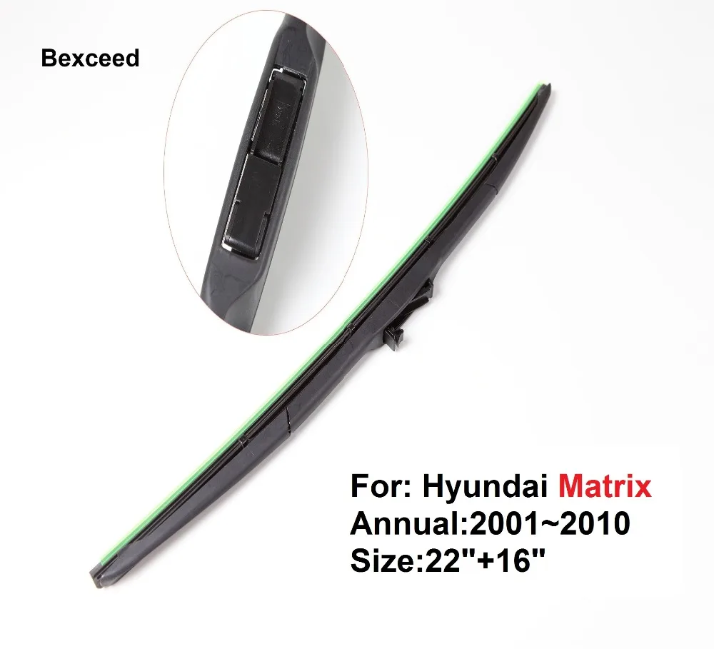 22"+16" High quality bexceed of rubber car windshield hybrid wiper