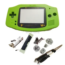 Apple зеленый цвет Корпус В виде ракушки для nintendogba gameboyadvance случае игра Handhled консоли мультфильм Экран объектива x/y отвертки