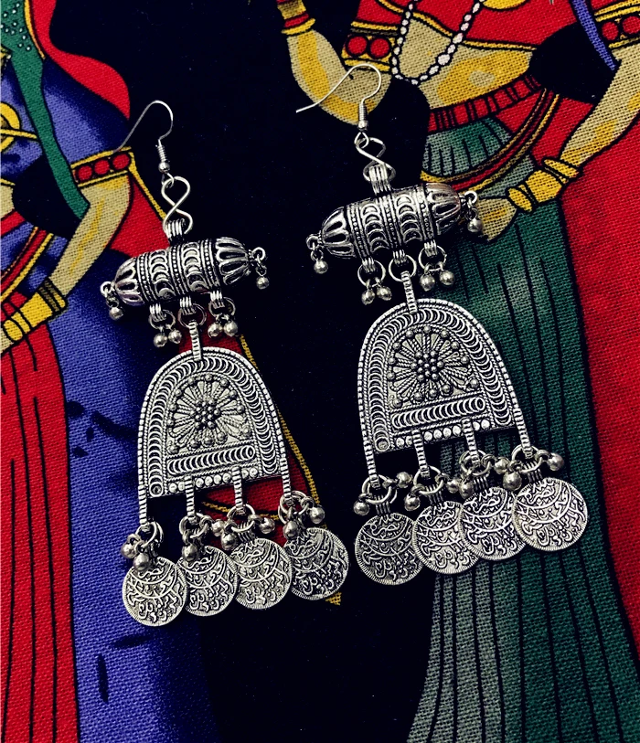 Мяо серебро дунфэн экзотические сережки в народном стиле серьги племенной серебряные ювелирные изделия индия, таиланд, непалы