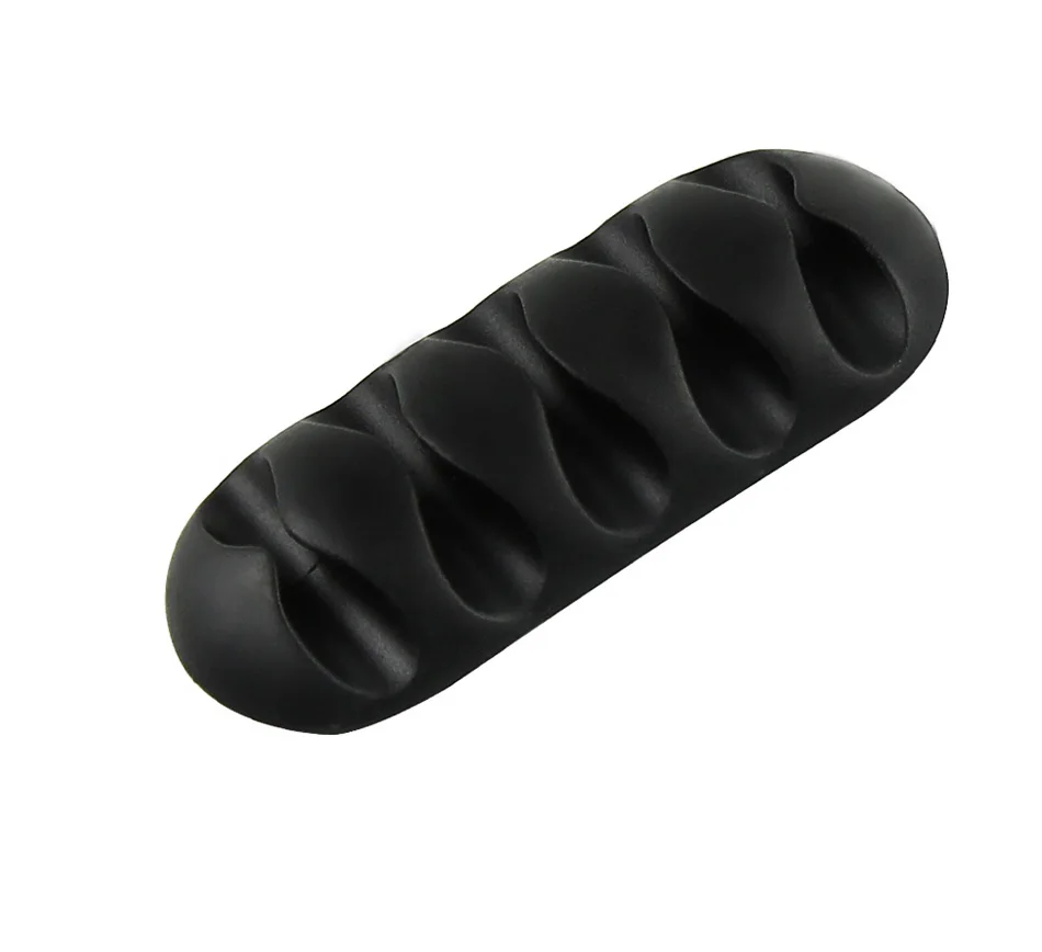 !ACCEZZ Cable Organizer Wire Winder Desktop Management Headphone Holder Mouse Cord Silicone Clips Charge Cable For iPhone Type C (13)