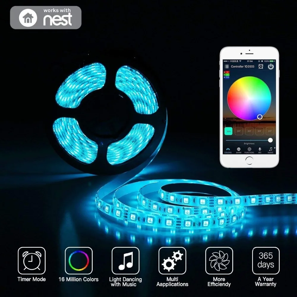 СВЕТОДИОДНАЯ лента SMD 5050 150 светодиодов + радиочастотный Wi Fi
