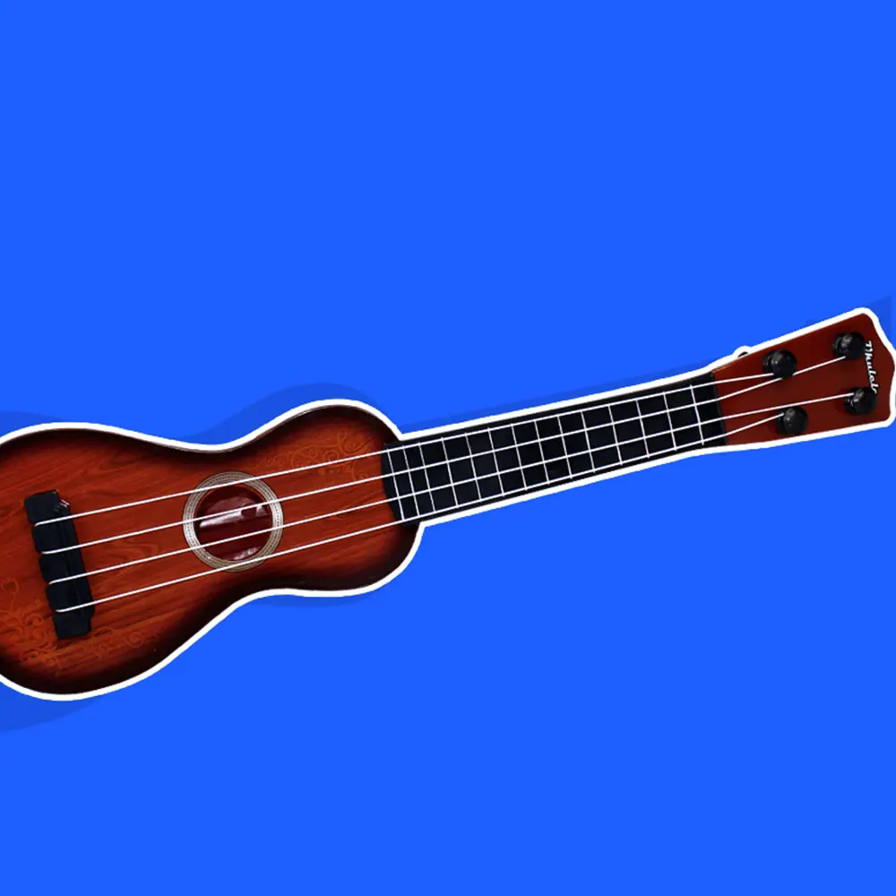 4 струны Обучающие Веселые Гавайские гитары укулеле Защита окружающей среды для начинающих детей маленькая гитара игрушка ребенок образование подарок на год 38*10 см