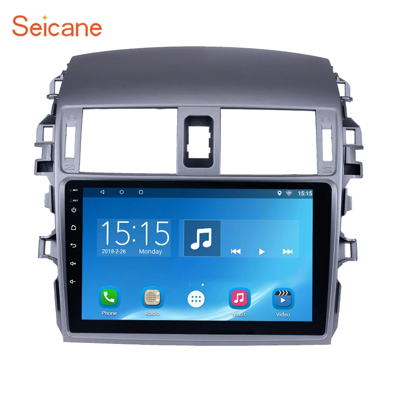 

Clearance Seicane Android 6.0 2DIN Car Radio Bluetooth GPS Navigation for 2007 2008 2009 2010 Toyota OLD Corolla Support WIFI