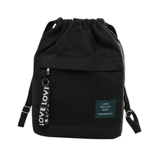 Женские мягкие холщовые Сумки на шнурке, модные рюкзаки ярких цветов, милые школьные сумки для девочек, складные сумки для покупок