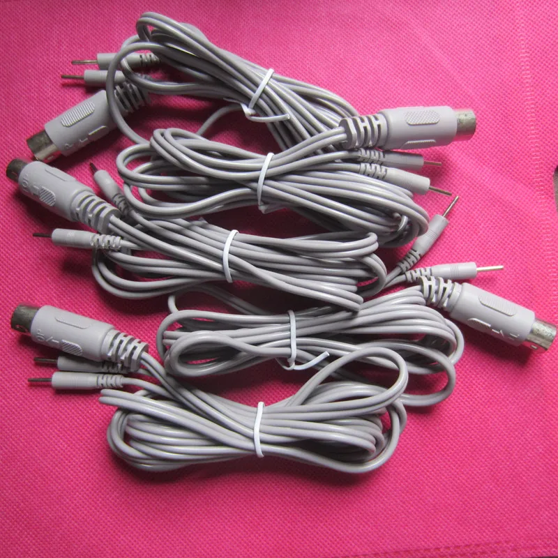 10pcs/lot EMS Machine Electrode Wires Digital Tens Electrodes Connector