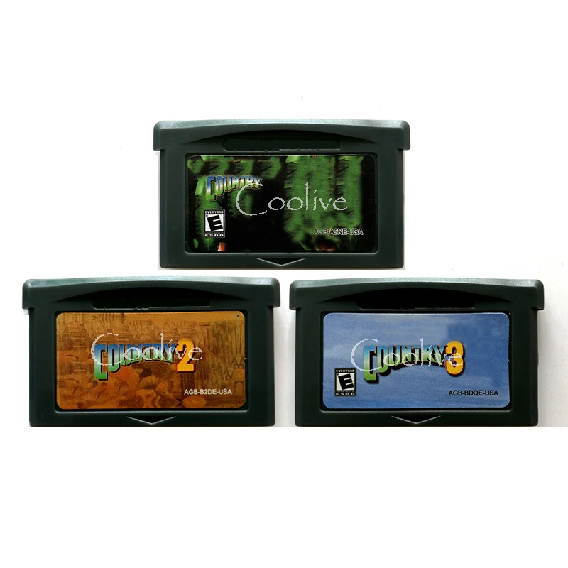 

Donk Kong Series Video Game Memory Cartridge Card for 32 Bit Console Accessories English Language