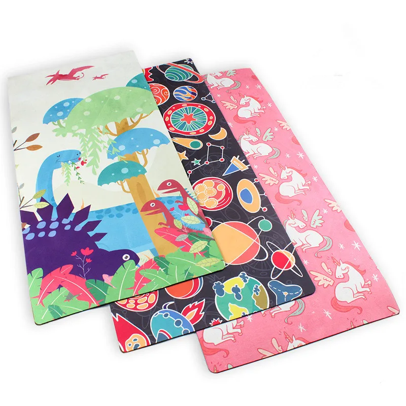 

47x25.5x0.15Inch Kids Yoga Mat Exercise Mat, Eco-friendly,Non-slip,Health,Yoga for Kids with Fun Prints - Playtime for Babies