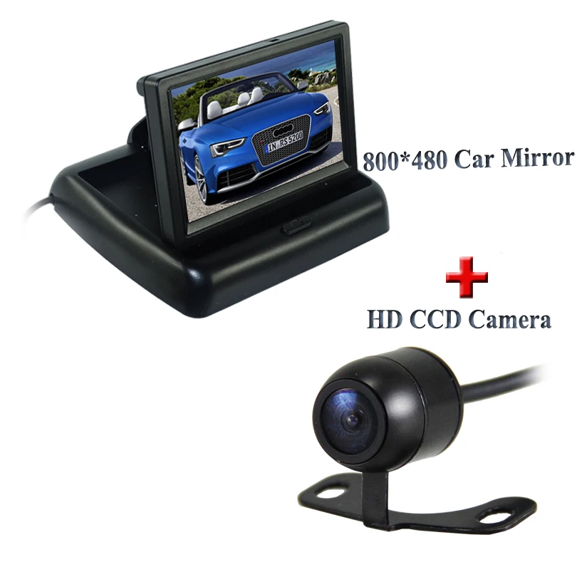 Складной автомобильный ЖК монитор с камерой заднего вида 4 3 дюйма|monitor lcd 17|lcd display