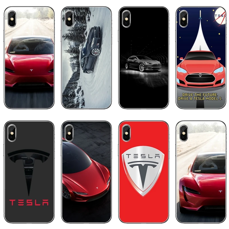 

Luxury sports car tesla For Samsung Galaxy J4 J5 J6 J7 J8 A5 A7 A8 A9s Plus Prime star 2016 2017 2018 Soft phone cover case