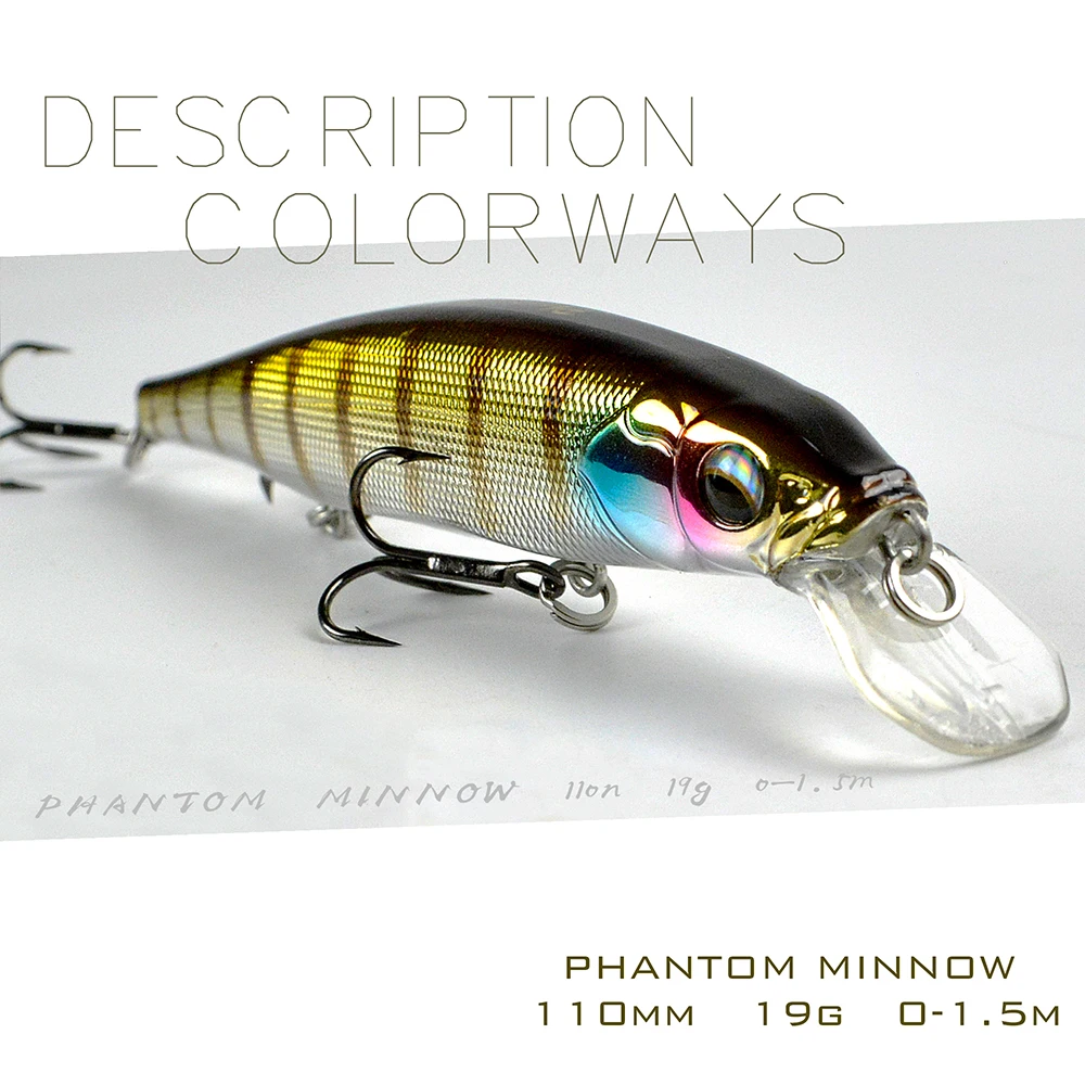 TH110 Suspend Minnow приманка 19 г jerkbait воблер для троллинга искусственные рыболовные