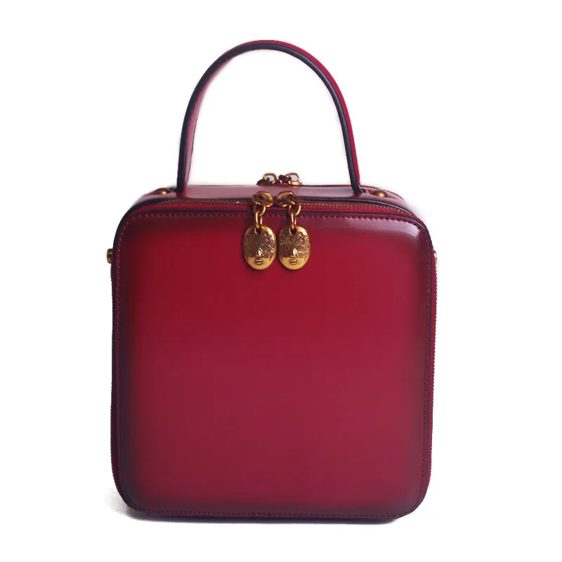 

2017 Direct Selling Flap Single New Original Leather Handbags Shoulder Messenger Small Square Package Retro Art Simple Mini Bag