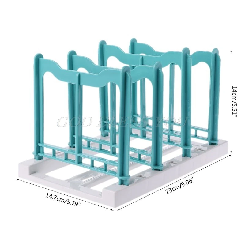 

Detachable Pot Pan Lid Holder Organizer Rack Chopping Cutting Board Plate Stand Kitchen Tool 3 Color