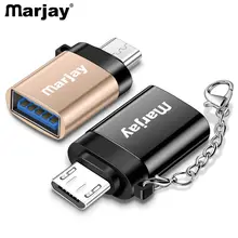 Marjay Micro USB OTG кабель адаптер для Xiaomi Redmi Note 5 Micro USB разъем для samsung S6 планшет Android USB 2,0 OTG адаптер