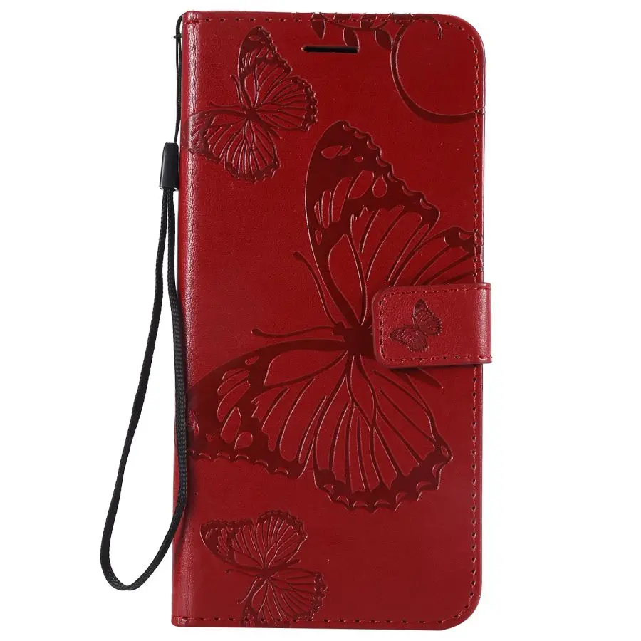 Leather Case Huawei Y6 2019 Case For Huawei Y6 Prime 2019 Y 6 Y6Prime MRD-LX1 MRD-LX1F 3D butterfly Flip Wallet Cover Phone Bag phone case for huawei Cases For Huawei