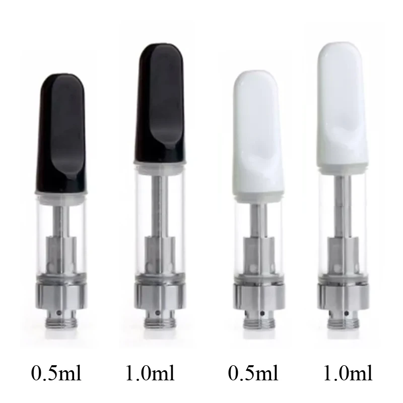 20pcs/Lot Flat mouthpiece vaporizer cartridge 0.5/1.0ml oil cartridges