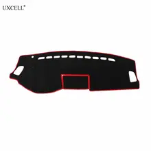 Uxcell крышка приборной панели автомобиля нескользящий черный красный коврик для защиты от солнца для 2009-2012 Mazda 6