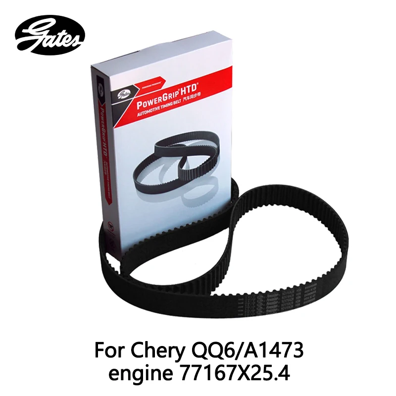

Gates Timing Belt For Chery QQ6 A1 1.3 (2007-) X1 1.3 (2009-2013) 77167X25.4 auto part