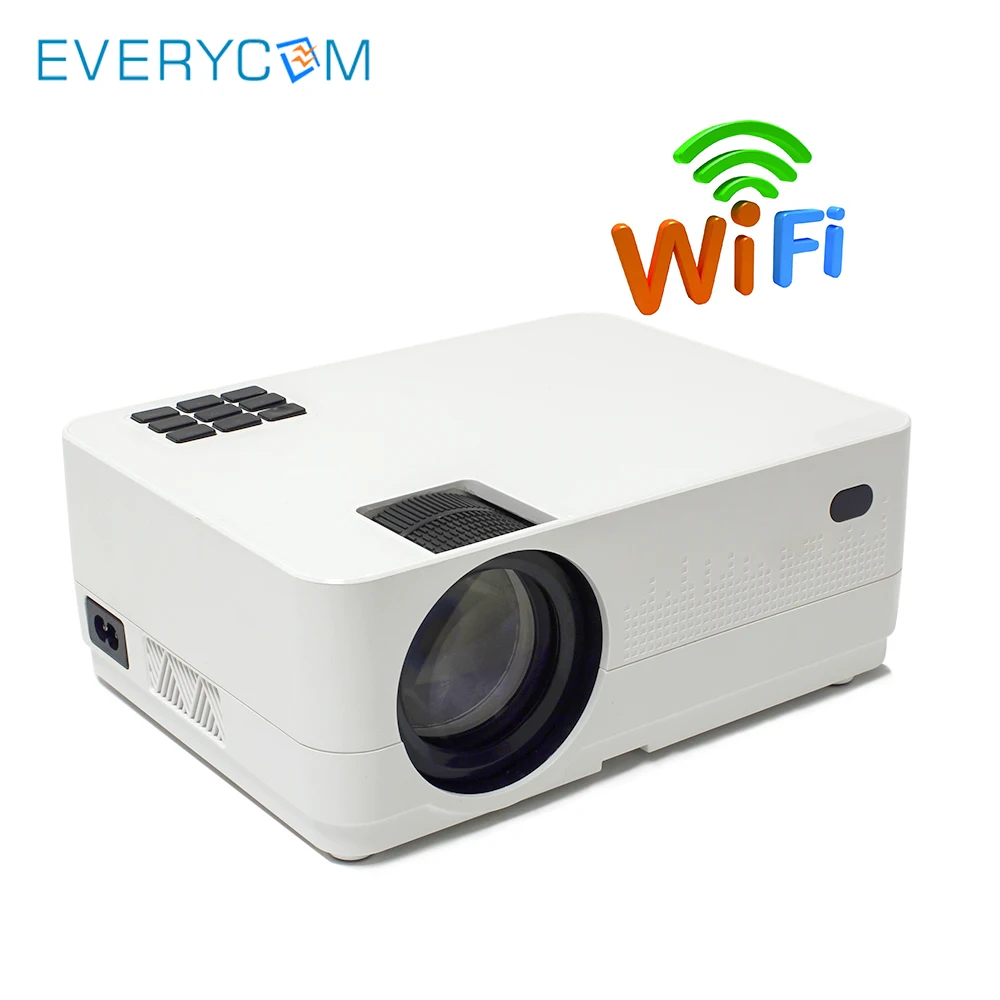 EverycomHQ3 HD СИД проектор ЖК дисплей Wi Fi беспроводной экран зеркалирование видео игры